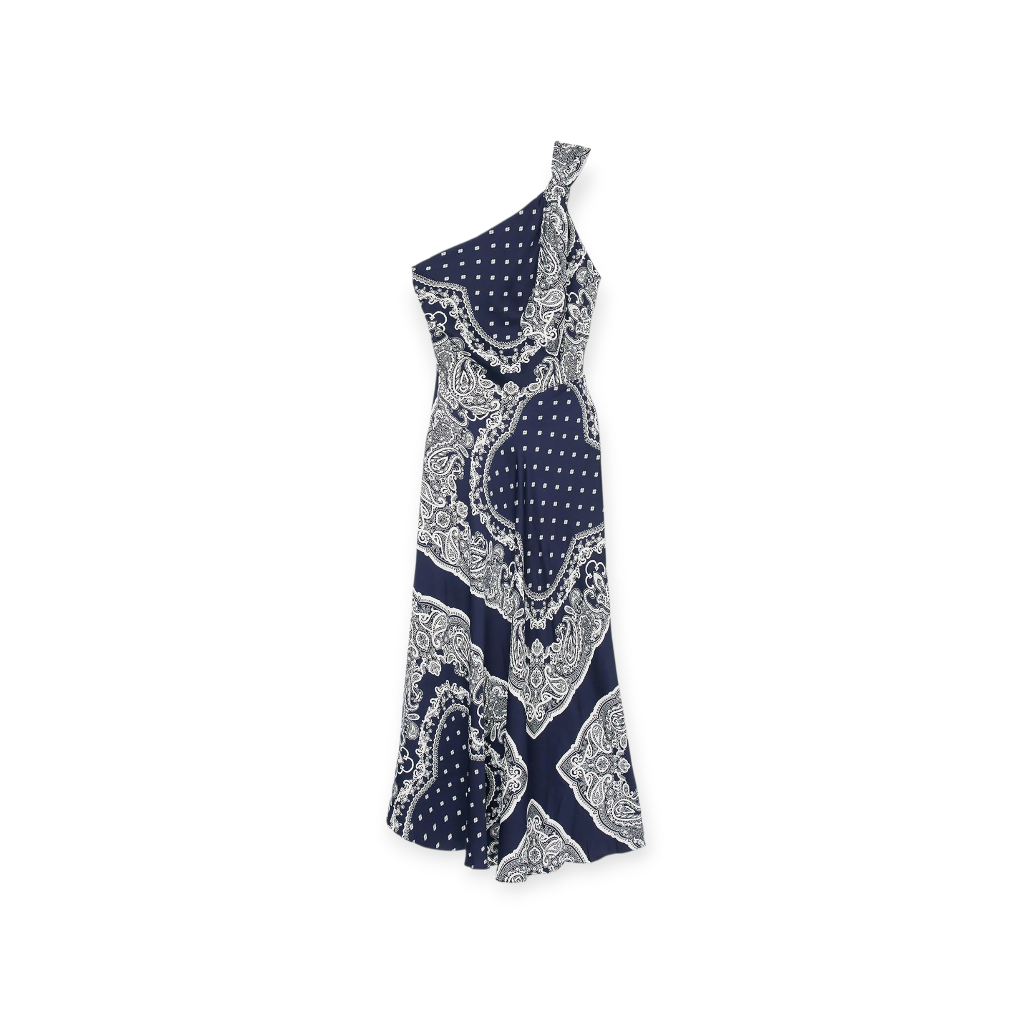 Bandana-Print Maxi A-Line Dress